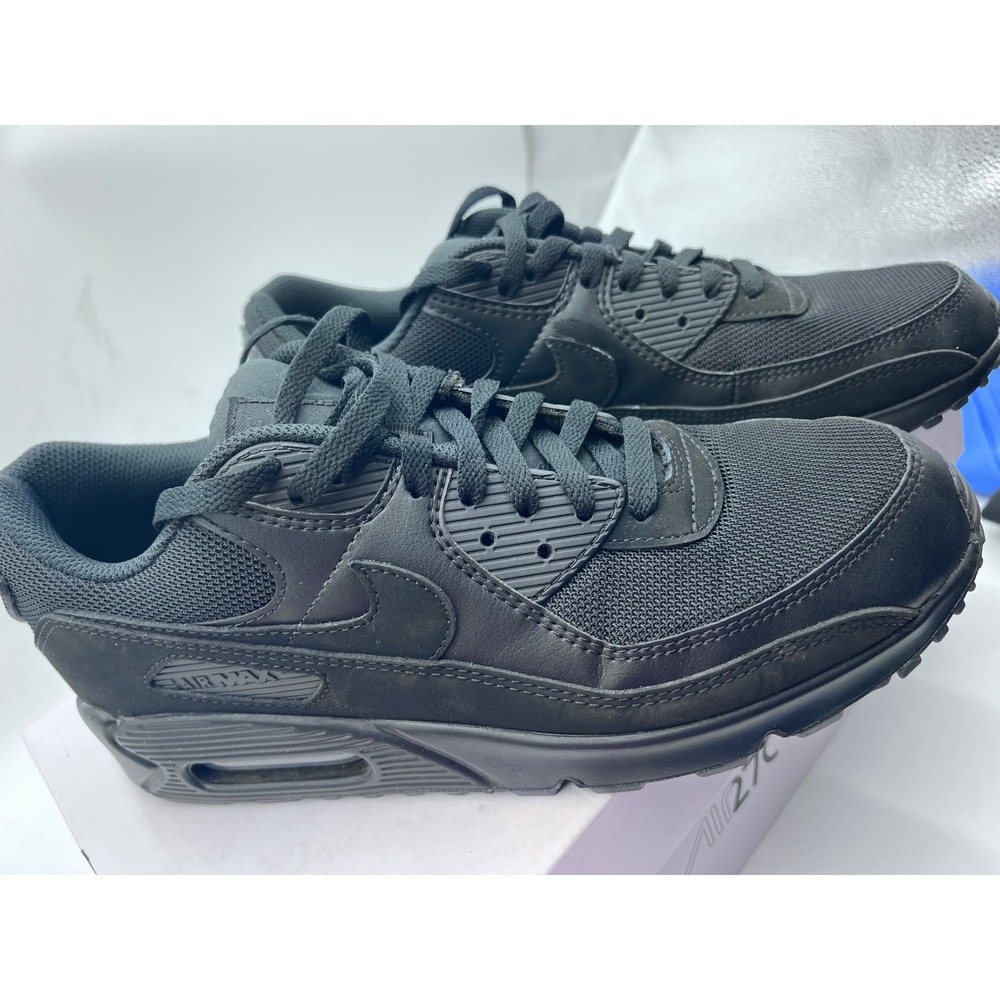 Nike Air Max 90 Triple Black Mens Size 11 Sneakers CN8490-003 Low Top Running